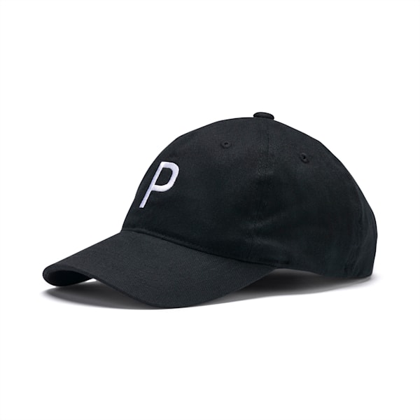 "P" Men's Adjustable Cap, Puma Black, extralarge